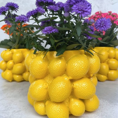 Blumentopf | Zitronen | Gelb | Vase - Wenn dir das Leben Zitronen schenkt.... steck Blümchen rein