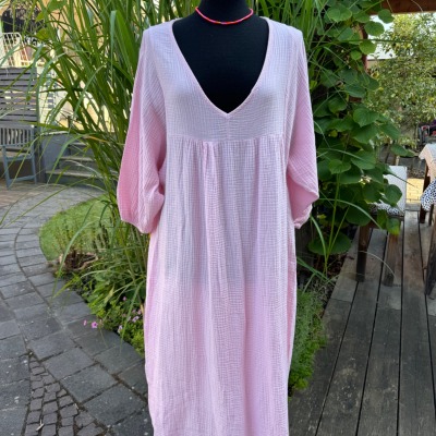 Musselin Kleid , rosa in maxi - Lieblingsteil