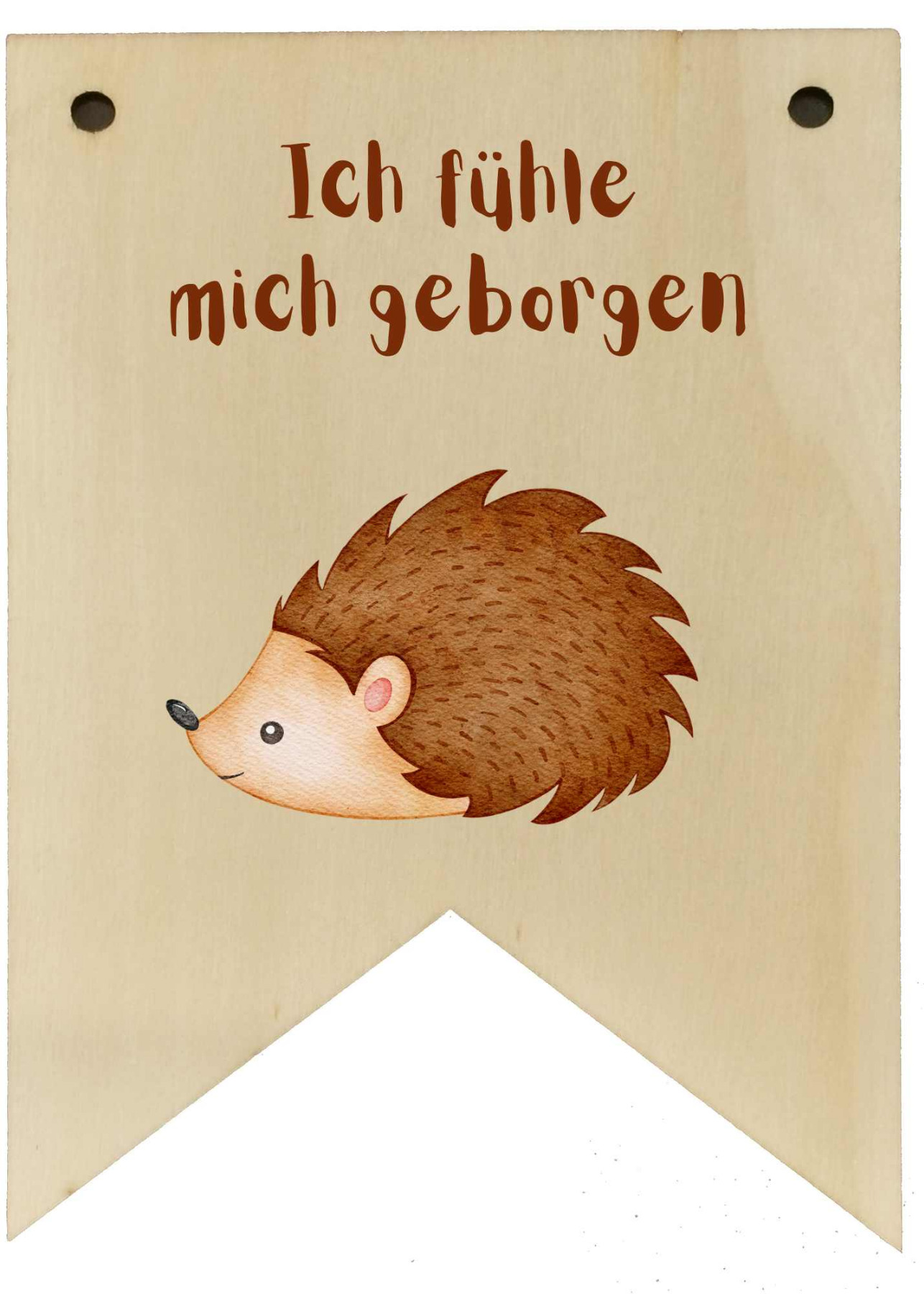 Wimpel positive Affirmationen aus Holz für Kinder 39