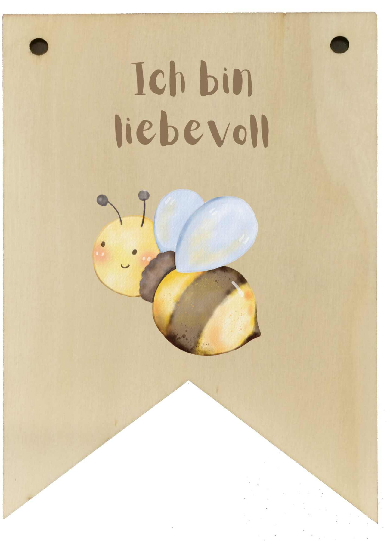 Wimpel positive Affirmationen aus Holz für Kinder 13