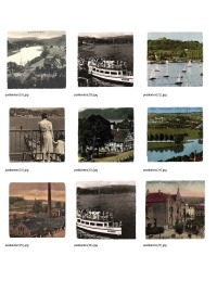 Deko-Kachel Baldeneysee Essen Ruhrhalbinsel historische Ansichtskarten 5