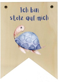 Wimpel positive Affirmationen aus Holz für Kinder 6