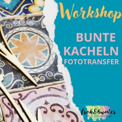 Workshop Azulejos: Bunte Kacheln mit Fototransfer | 25.02.24 17:30 Uhr - Kacheln im andalusischen