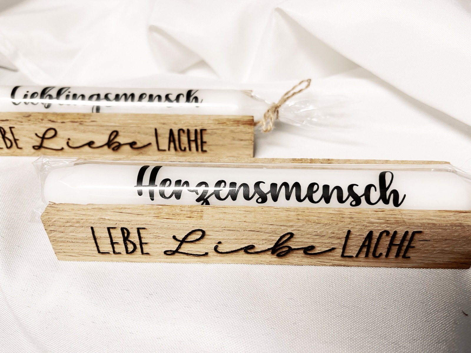 Holz Geschenk Halter Lebe Liebe Lache