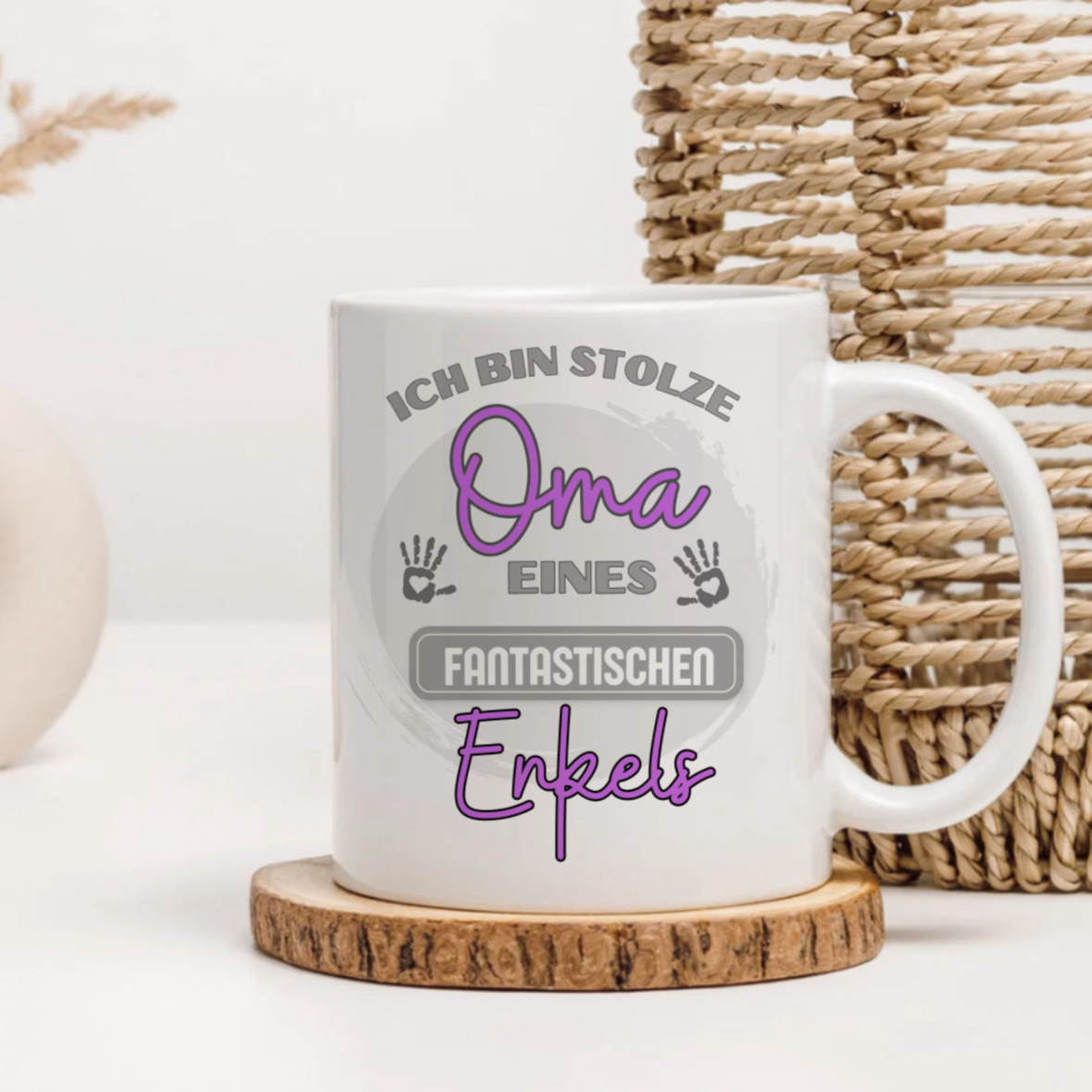 Stolze Oma eines fantastischen Enkels Tasse 4