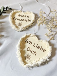 Oktoberfest Herzen Holz Trockenblumen Lebkuchen Herz 3