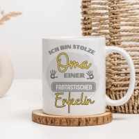 Stolze Oma einer fantastischen Enkelin Tasse 6