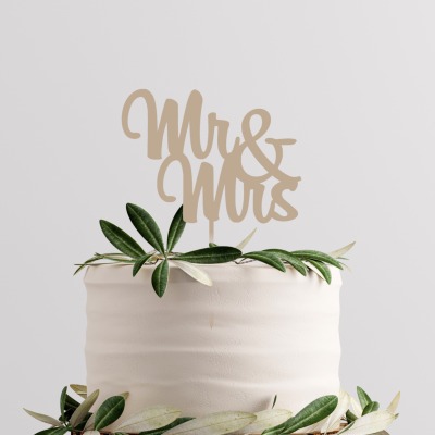 Caketopper Hochzeit Mr &amp; Mrs