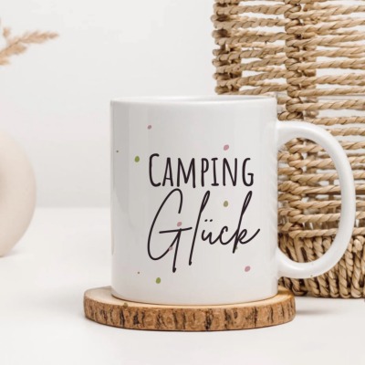 Camping Tasse - Verschiedene Sprüche zur Auswahl