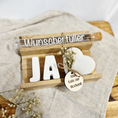 Hochzeit Geldgeschenk Set - mit Name aus Keramik