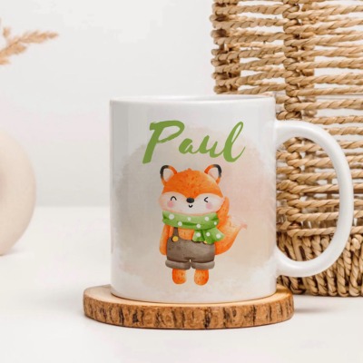 Tasse Fuchs - Personalisiert mit Name