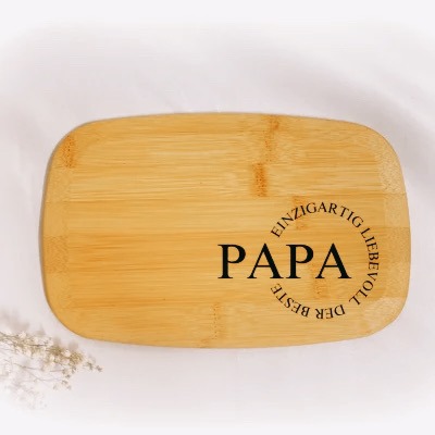 Frühstücksbrett Papa - VATERTAGS - Geburtstags - Geschenk