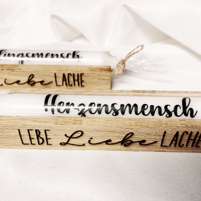 Holz Geschenk Halter Lebe Liebe Lache