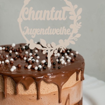 Caketopper Jugendweihe - Personalisiert mit Name