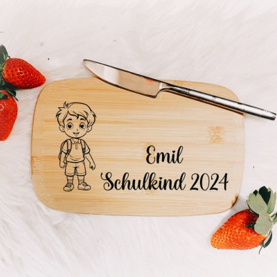 Schulkind 2024 personalisiert mit Junge 4