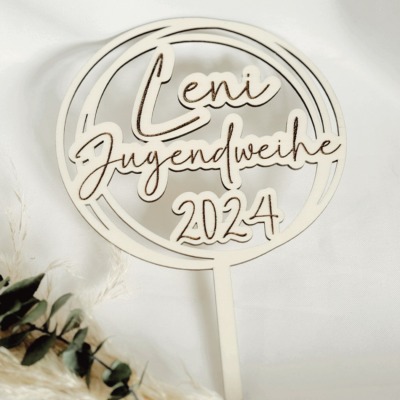 Caketopper Jugendweihe 2024 - personalisiert / Jugendweihe / Konfirmation/ Kommunion