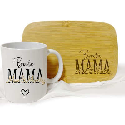 Geschenk Set Mama personalisiert mit Namen - Auch einzeln Erhältlich