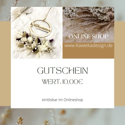 10 Gutschein Onlineshop