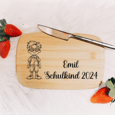 Schulkind 2024 personalisiert mit Junge 1