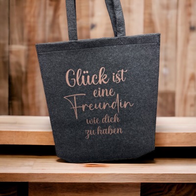 Filz Shopper - Freundin