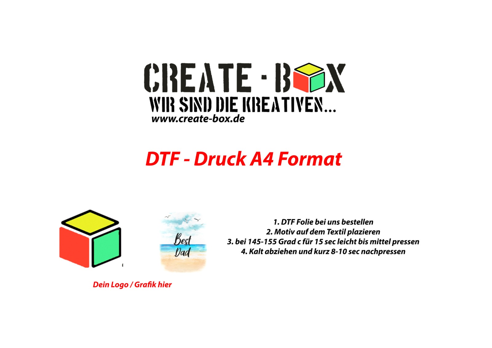 DTF Druck - Textil-Transfers