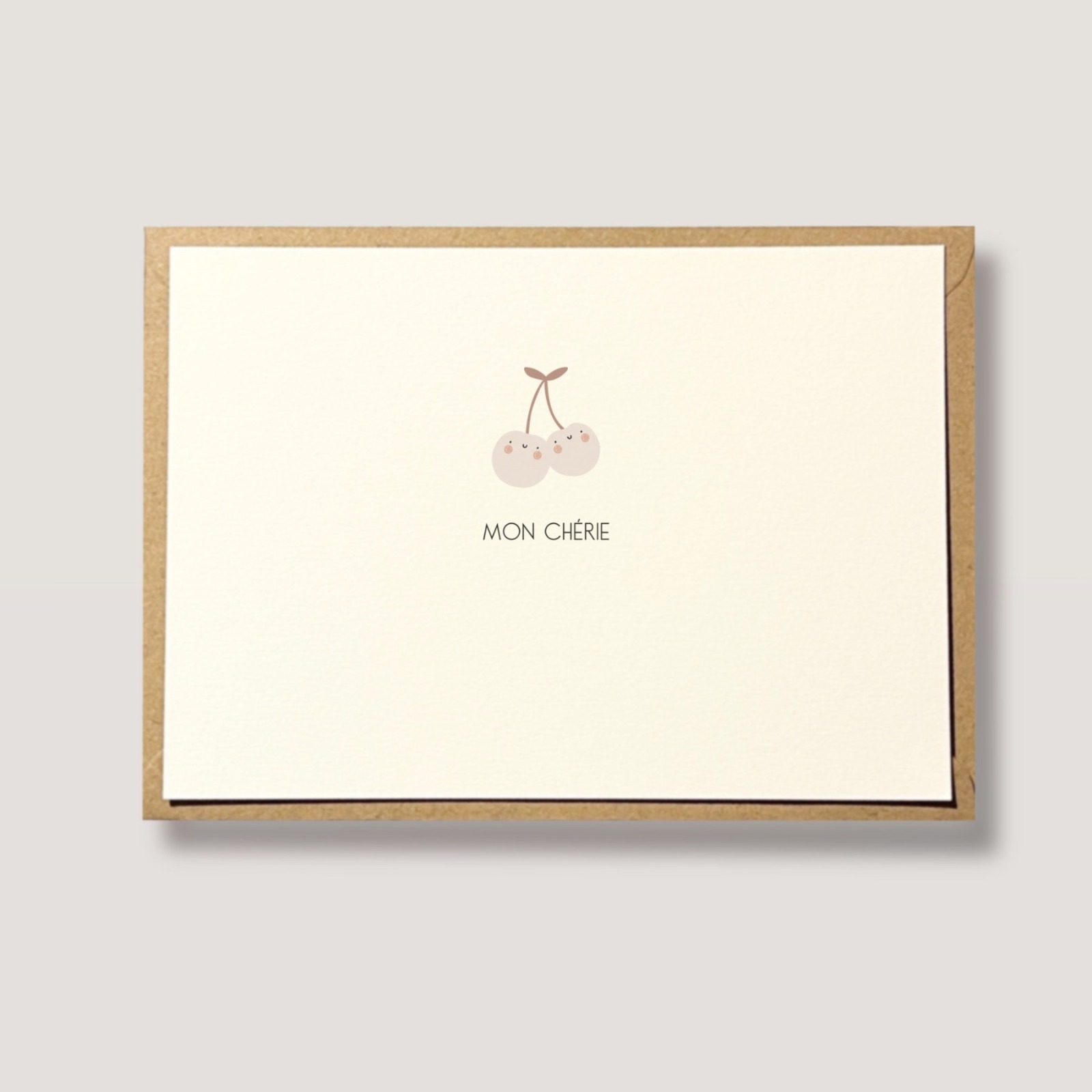 Karte Mon Chérie - Karte für deinen Liebling - Karte Freundschaft, Paare und Verliebte