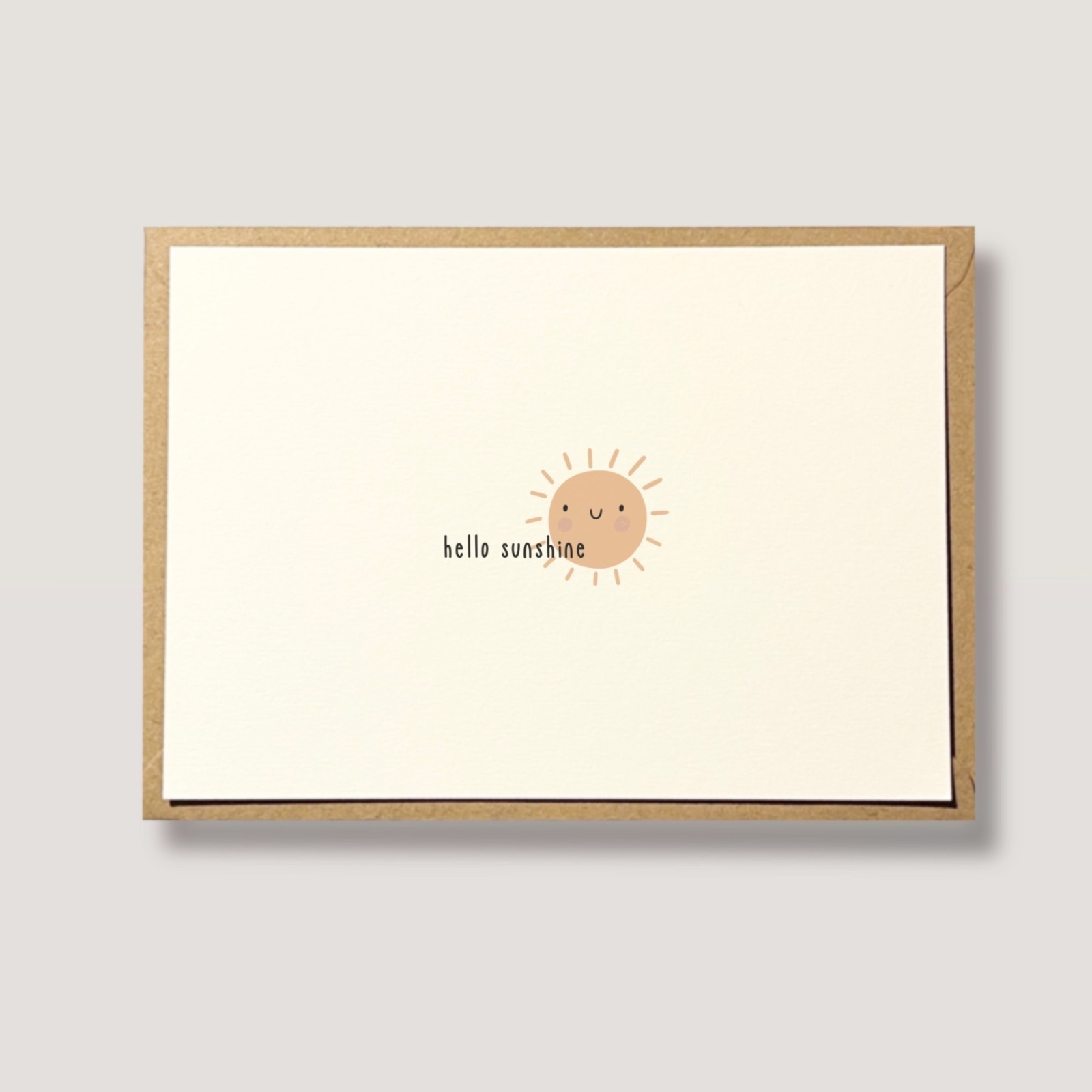 Hello Sunshine Karte - Karte zur Geburt, Glückwunschkarte zum Geburtstag und weiteren Anlässen -