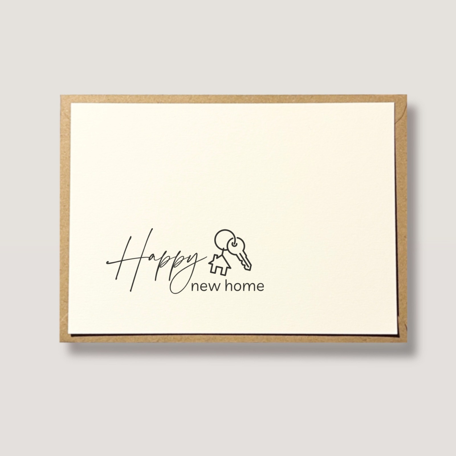 Glückwunschkarte zum Einzug, Umzug ins neue Zuhause - Karte neues Haus, neue Wohnung - Karte Happy