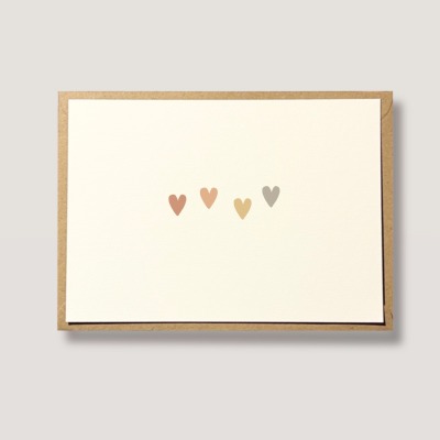 Karte Liebe&amp;Herz - Glückwunschkarte zur Hochzeit, Karte zum Jahrestag, für Verliebte&amp;Verlobte -