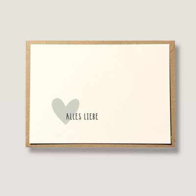 Alles Liebe Karte - Glückwunschkarte für liebe Menschen - Geschenk für Freunde und Familie -