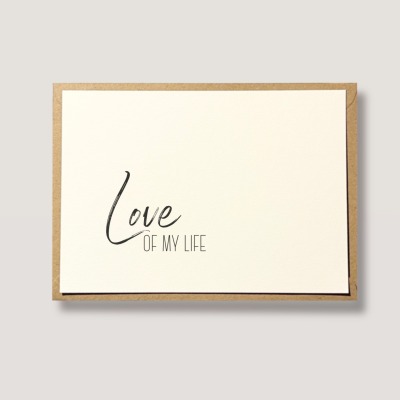 Liebe meines Lebens|Love of my life Karte - Karte Liebe - Karte Verlobung, zum Valentinstag -
