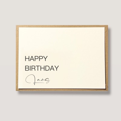 Happy Birthday Karte mit Name, personalierte Karte, Glückwunschkarte zum Geburtstag Personalisierte
