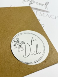 Für dich - Etiketten mit verschiedenen Motiven für Geschenke/Briefumschläge/Papeterie 33 59 60 7