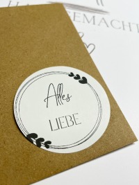 Herz Aufkleber - Etiketten mit Motiven für Geschenke/Dekoration für Hochzeiten/Papeterie Hochzeit