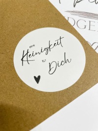 Eine Kleinigkeit für dich Papieraufkleber - Etiketten mit verschiedenen Motiven für