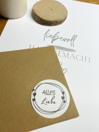 Herz Aufkleber - Etiketten mit Motiven für Geschenke/Dekoration für Hochzeiten/Papeterie Hochzeit