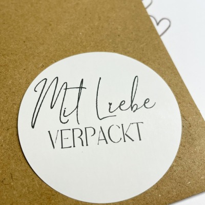 Mit Liebe verpackt - Etiketten mit verschiedenen Motiven für Geschenke/Briefumschläge/Papeterie 35