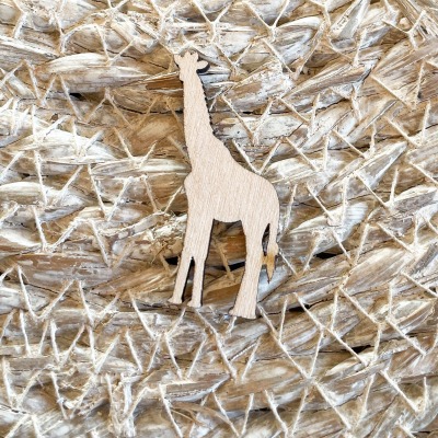 Giraffe Zoo Wildtier Zootier Tier Rohling Zimmerdekoration Rohlinge zum bemalen Zootiere Holz,