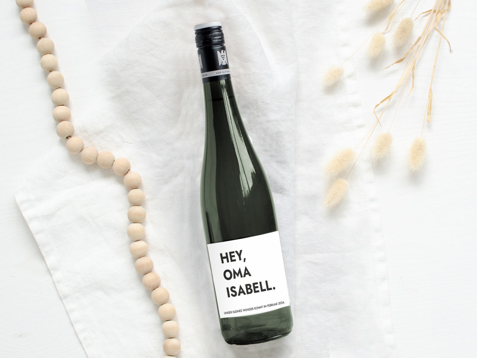 Flaschenetikett Etikett OMA | Personalisiert