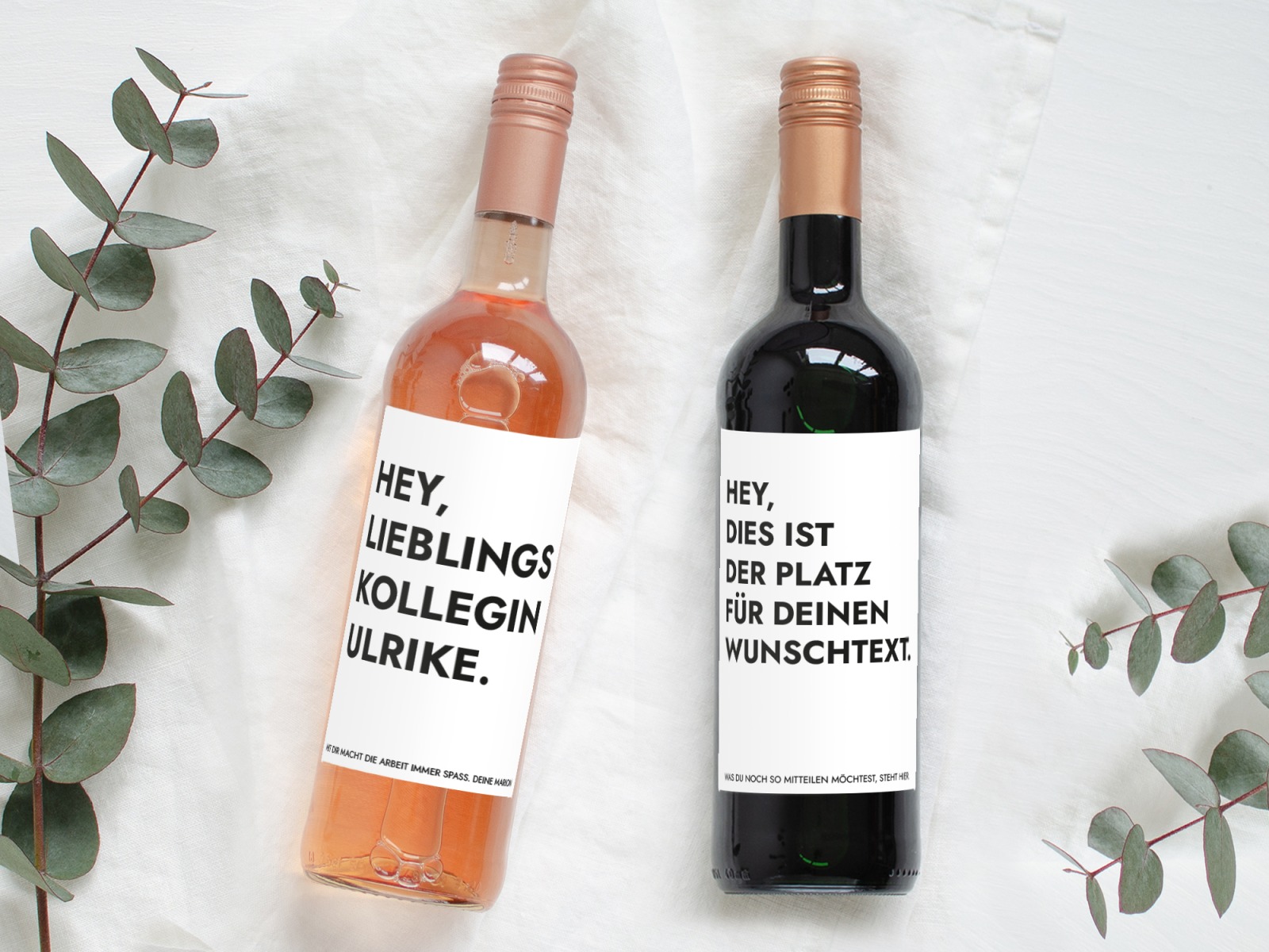 Wein-Etikett Wunschtext | Personalisiert