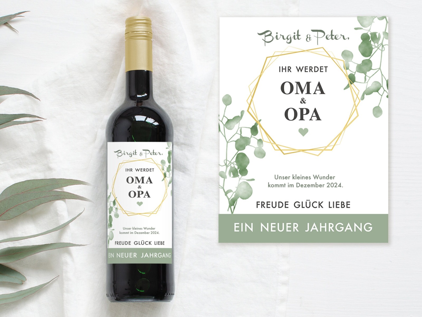 OMA und OPA | Personalisiertes Weinlabel 3