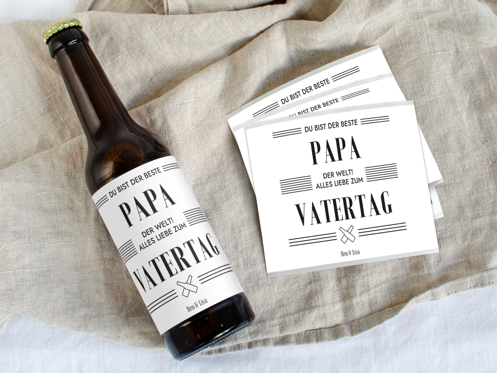 VATERTAG Bier Etikett | Personalisiert 2
