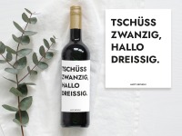 30 Geburtstag Geschenk | Flaschenetikett Wein Flaschen Etikett