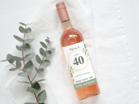 40 Geburtstag Geschenk | Personalisiertes Flaschenetikett Wein Flaschen Etikett 6