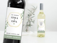 Flaschenetikett OMA und OPA 2
