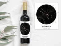 Flaschenetikett STIER Sternzeichen | Personalisiertes Weinlabel