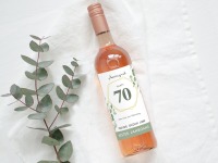 70 Geburtstag Geschenk | Personalisiertes Flaschenetikett Wein Flaschen Etikett 6