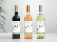 90 Geburtstag Geschenk | Personalisiertes Flaschenetikett Wein Flaschen Etikett 3