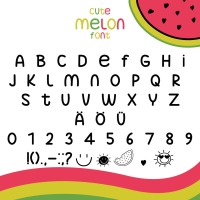 Schrift Cute Melon 3
