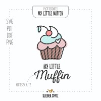 Plotterdatei, Laserdatei Motiv My little Muffin 3